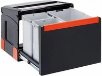 Franke 134.0055.293, Franke Cube 50 M&uuml;lleimer 3-fach Automatikauszug