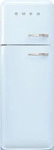 Smeg FAB30LPB6 K&uuml;hl-/Gefrierkombination Linksanschlag Pastellblau 50s Style, EEK: C,