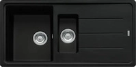 FRANKE 1140657807, Franke BASIS BFG 651 Einbausp&uuml;le Fragranit+ reversibel Black Matt