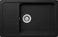 SCHOCK FOMD100LSUGNE, Schock FORMHAUS D-100 LS Cristalite Einbausp&uuml;le Unterbau Nero