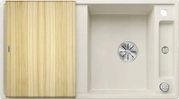 Blanco 527040, Blanco AXIA III 5 S Silgranit Einbausp&uuml;le mit Holzschneidbrett