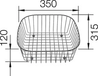 Blanco 514238, Blanco Geschirrkorb aus Edelstahl 514238