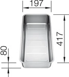 Blanco 227692, Blanco Multifunktionsschale Edelstahl 227692