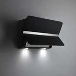 FALMEC 100092, Falmec FLIPPER 55 Kopffrei Dunstabzug Edelstahl Glas schwarz...