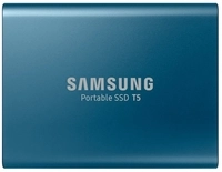 Samsung T5 Portable SSD USB 3.1 500GB Blau 540 MB/s kompakt Verschl&uuml;sselung