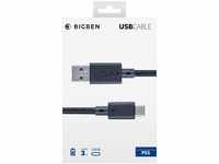bigben BB004786, bigben USB-C-Lade-/Datenkabel Braided (3m)
