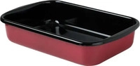 Riess 0433-020, Riess Classic Color Rot Bratpfanne 35 x 23 cm - Emaille