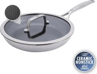 Zwilling 1034491, Zwilling Peak Bratpfanne mit Deckel 26 cm - 18/10 Edelstahl