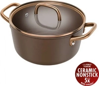 Zwilling 1035084, Zwilling Milano Kochtopf mit Glasdeckel 24 cm Braun - Aluminium