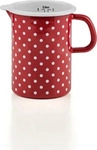 Riess 0338-077, Riess Country P&uuml;nktchen Rot K&uuml;chenma&szlig; 1,0 L - Emaille