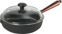 Skeppshult 0120T, Skeppshult Traditional Servierpfanne 25 cm mit Glasdeckel -