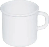 Riess 0221-033, Riess Classic Wei&szlig; Becher / Topf mit B&ouml;rdel 8 cm / 0,375 L -