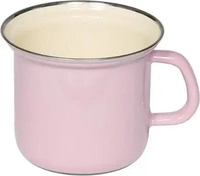 Riess 0269-006, Riess Classic Pastell Topf 12 cm / 1,0 L rosa - Emaille Pink