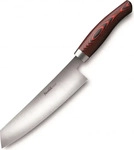 Nesmuk 1000033-017, Nesmuk Soul Kochmesser 18 cm - Niobstahl - Griff Micarta rot