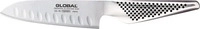 Global 1617, Global GS-90 Santoku 13 cm mit Kullen - Cromova 18 Stahl Silber