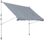 Outsunny Klemmmarkise, BxL: 300 x 150 cm, Aluminium/Stahl/Polyester - bunt