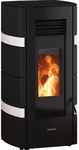 JUSTUS Pelletofen &raquo;Sia&laquo;, schwarz/weiss, Stahl, 8 kW