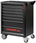 GEDORE red Werkzeugwagen, GEDMaster mit 7 Schubladen - schwarz