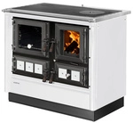 JUSTUS Festbrennstoffherd &raquo;Rustico 90 2.0&laquo;, Stahl, 7 kW - weiss
