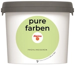 ALPINA Wandfarbe &raquo;Pure Farben&laquo;, Fr&uuml;hlingsgr&uuml;n, 2,5L, matt - gruen