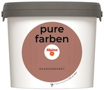 ALPINA Wandfarbe &raquo;Pure Farben&laquo;, Rhabarberrot, 2,5L, matt