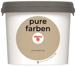 ALPINA Wandfarbe &raquo;Pure Farben&laquo;, Graubeige, 2,5L, matt