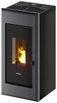 FREEPOINT Pelletofen &raquo;One 7&laquo;, 7 kW, Stahl, titanium - silberfarben