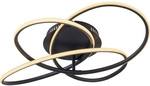 GLOBO LIGHTING Deckenleuchte, (BxHxL): 60 x 12,7 x 60 cm, Metall, 30 W - schwarz