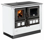 JUSTUS Festbrennstoffherd &raquo;Rustico 90 2.0&laquo;, Stahl, 7 kW - weiss