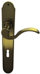ALPERTEC Langschild-Garnitur &raquo;Panda&laquo;, Messing - weiss