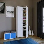 VCM Schuhschrank &raquo;Vandol I&laquo;, BxHxL: 39 x 180 x 71 cm, Holzwerkstoff - weiss