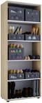 VCM Schuhschrank &raquo;Vandol I&laquo;, BxHxL: 37 x 180 x 71 cm, Holzwerkstoff - braun