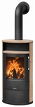 JUSTUS Kaminofen &raquo;Island 7 2.0&laquo;, hellbraun, Keramik, 7 kW - schwarz