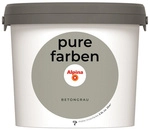 ALPINA Wandfarbe &raquo;Pure Farben&laquo;, Betongrau, 2,5L, matt