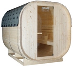 HOME DELUXE Fasssauna &raquo;CUBE XL&laquo;, holzfarben, Fichtenholz, BxH: 184,2 x 193,8 cm -