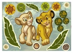 KOMAR Dekosticker &raquo;Simba and Nala&laquo;, BxH: 50 x 70 cm - bunt