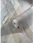 marburg Vliestapete, Raute, Grafisch, greige/blau - beige