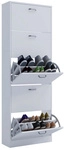 VCM Schuhschrank &raquo;Sipos XL&laquo;, BxHxL: 22 x 170 x 59 cm, Holzwerkstoff - weiss