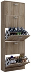VCM Schuhschrank &raquo;Sipos XL&laquo;, BxHxL: 22 x 170 x 59 cm, Holzwerkstoff - braun