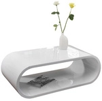 SalesFever Couchtisch, BxH: 120 x 40 cm, Mitteldichte Faserplatte (MDF) - weiss