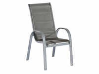 MERXX Gartenmöbelset »Amalfi«, 2 Sitzplätze, Aluminium/Textil - silberfarben