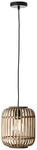 BRILLIANT Pendelleuchte &raquo;WOODROW&laquo;, 1-flammig, 60 W, &Oslash; 210 mm, IP 20 - braun