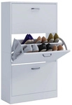 VCM Schuhschrank &raquo;Sipos L&laquo;, BxHxL: 22 x 105 x 59 cm, Holzwerkstoff - weiss