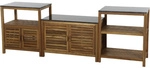 GARDAMO Outdoor-K&uuml;che &raquo;Riva&laquo;, LxBxH: 52 x 100 x 67 cm, Akazienholz, natur - braun