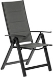 MERXX Klappsessel &raquo;Florenz&laquo;, Metall/Textil, BxHxT: 63 x 118 x 73 cm - grau