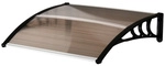 Outsunny Vordach, braun, Polycarbonat (PC)