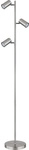 GLOBO LIGHTING Stehleuchte &raquo;ROBBY&laquo;, H&ouml;he: 154 cm, 5 W, Metall matt, nickelfarben -