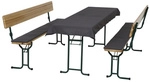 GARDAMO Auflage, LxBxH: ca. 220x25x5 cm, Rechteckig, Baumwolle/Polyester - grau