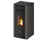 FREEPOINT Pelletofen &raquo;Amaranto 9&laquo;, 8,5 kW, Stahl, anthrazit - schwarz