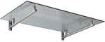 GUTTA Vordach &raquo;HD&laquo;, Verbund-Sicherheits-Glas (VSG), edelstahlfarben/klar -